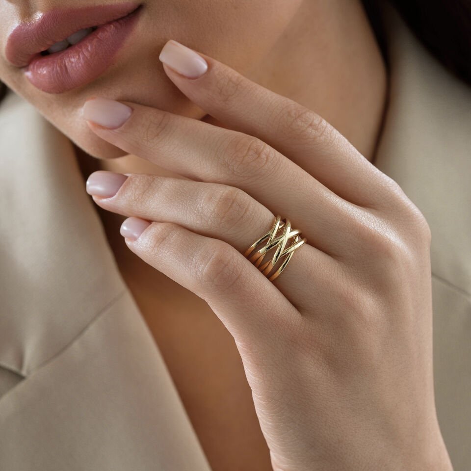 Çapraz Tasarım Yüzük