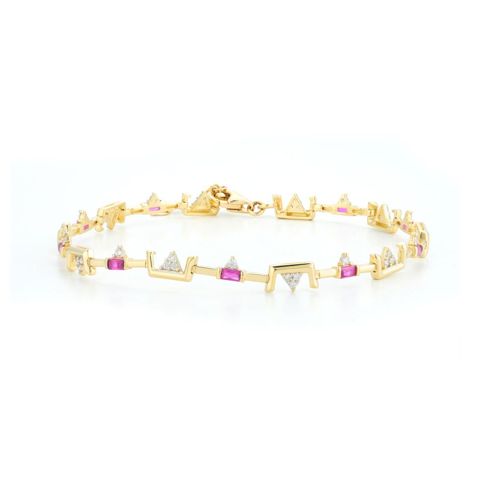 Safir - Pink Bileklik