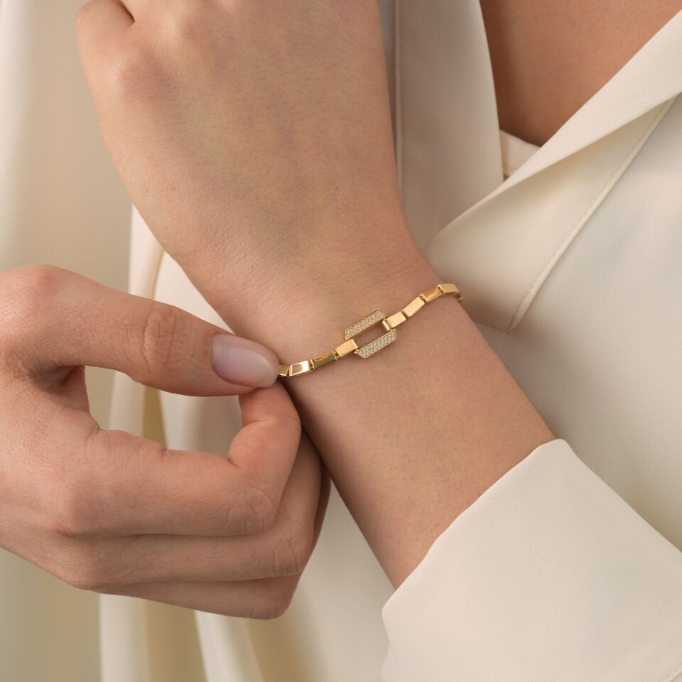 Taşlı Kemerli Bileklik