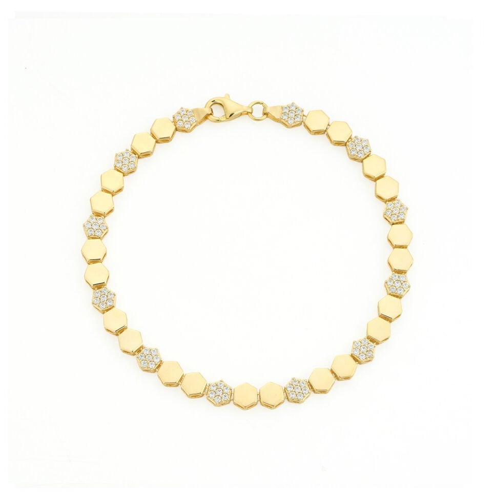 Taşlı Petek Bileklik