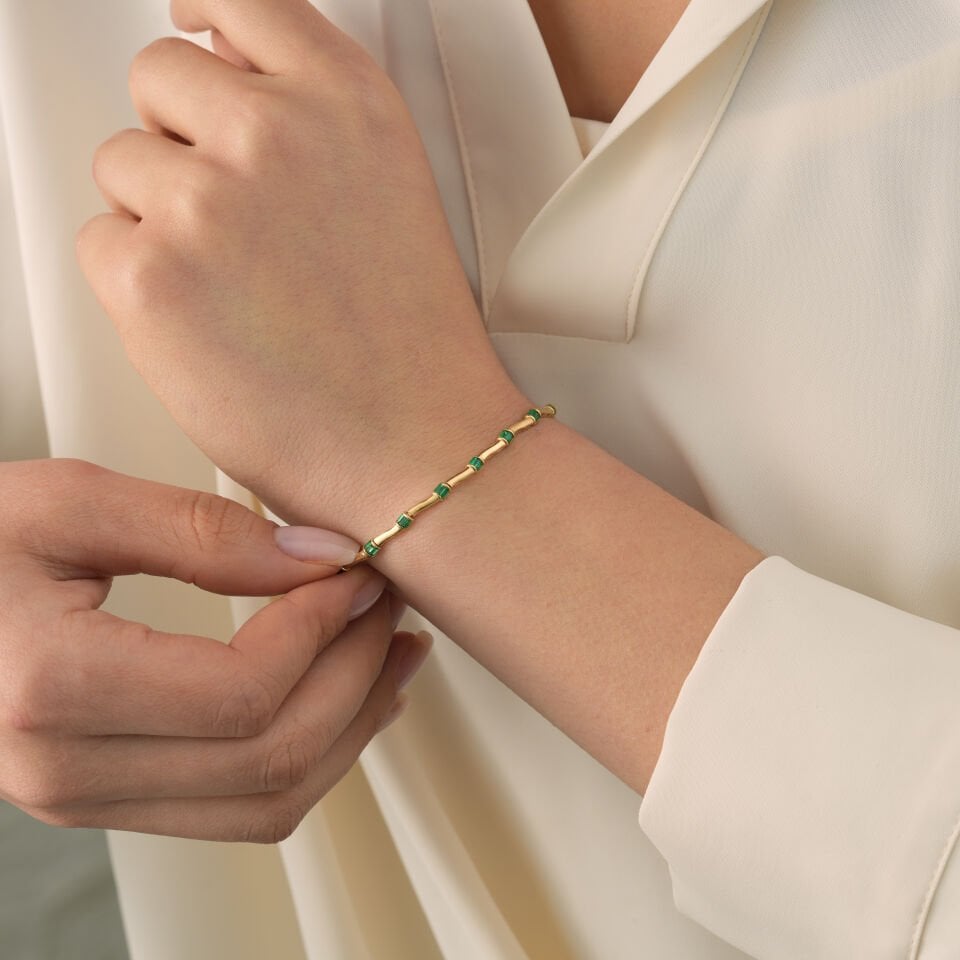 Yeşil Taşlı Bileklik