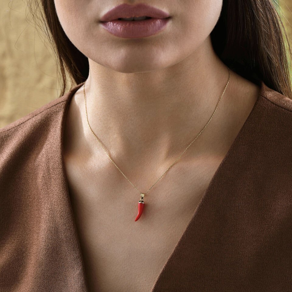 Kırmızı Biber Kolye