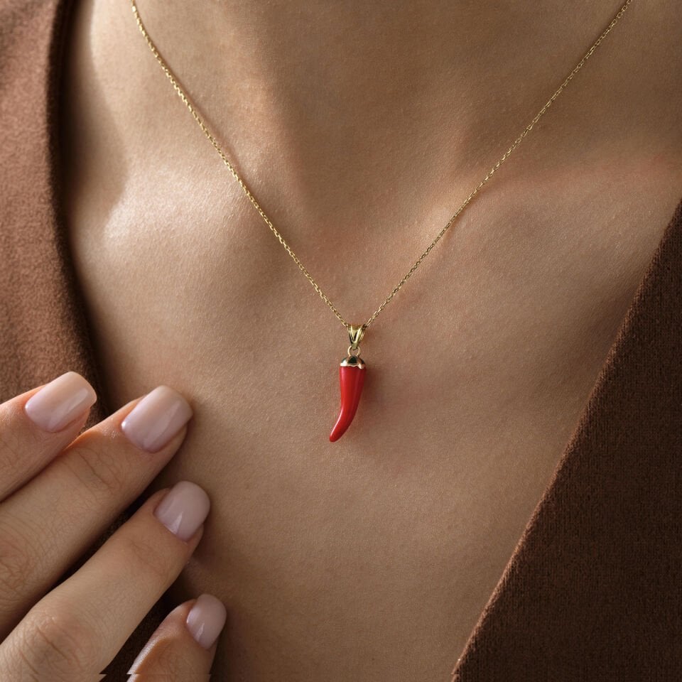 Kırmızı Biber Kolye