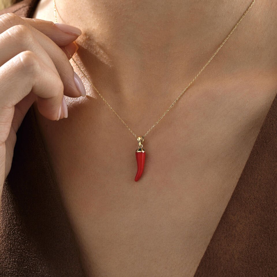 Kırmızı Biber Kolye