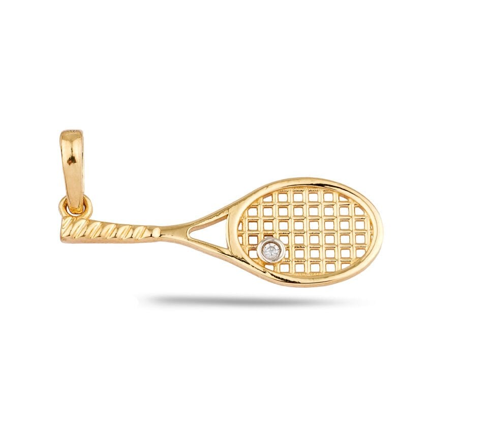 Tenis Raketi Kolye Ucu