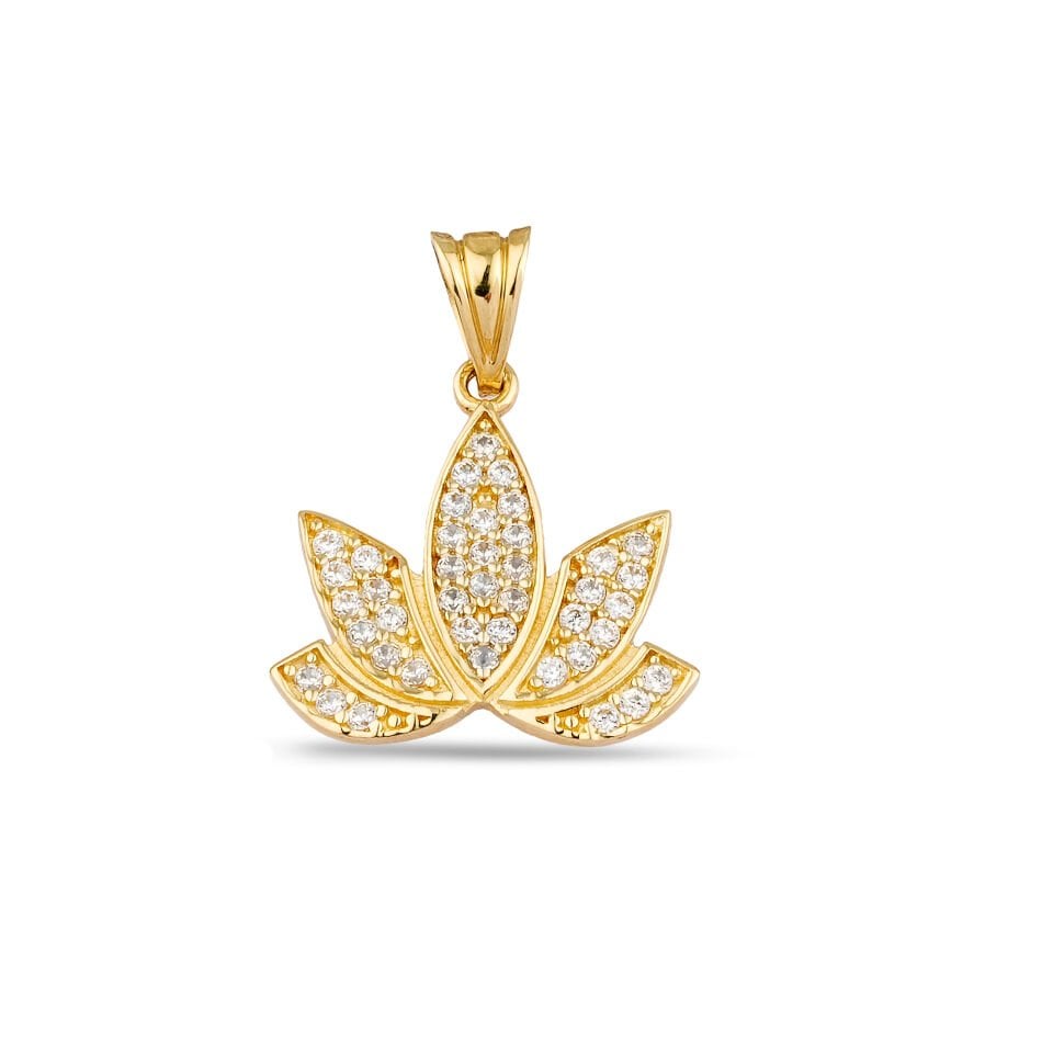 Lotus Çiçeği Kolye Ucu