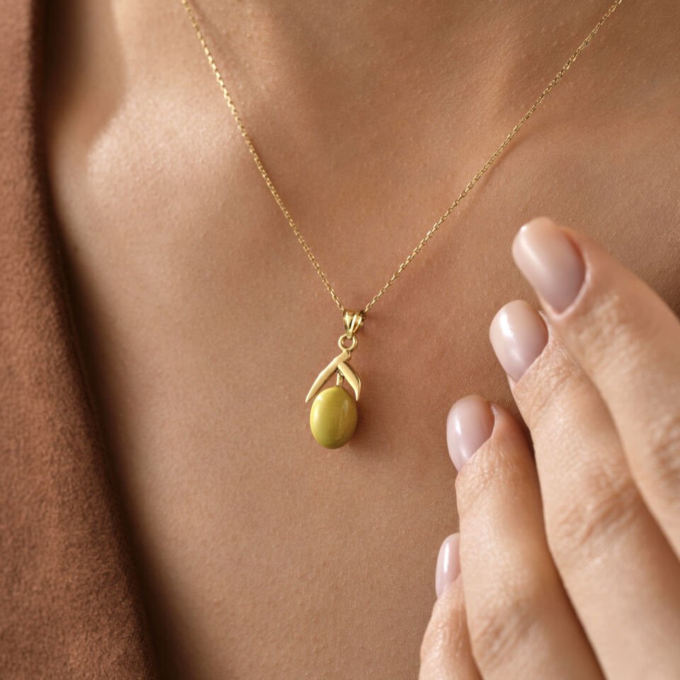 Yeşil Olive Kolye