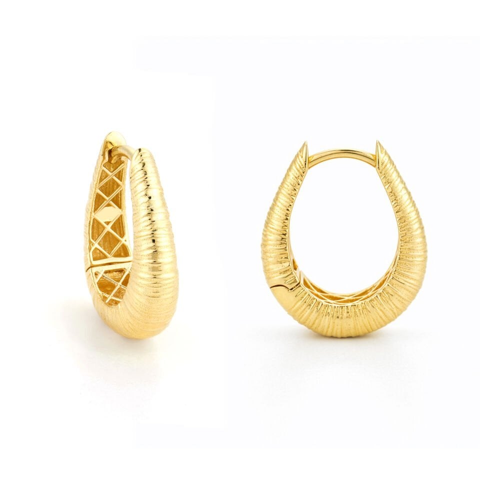 Mat Desenli İtalyan Küpe