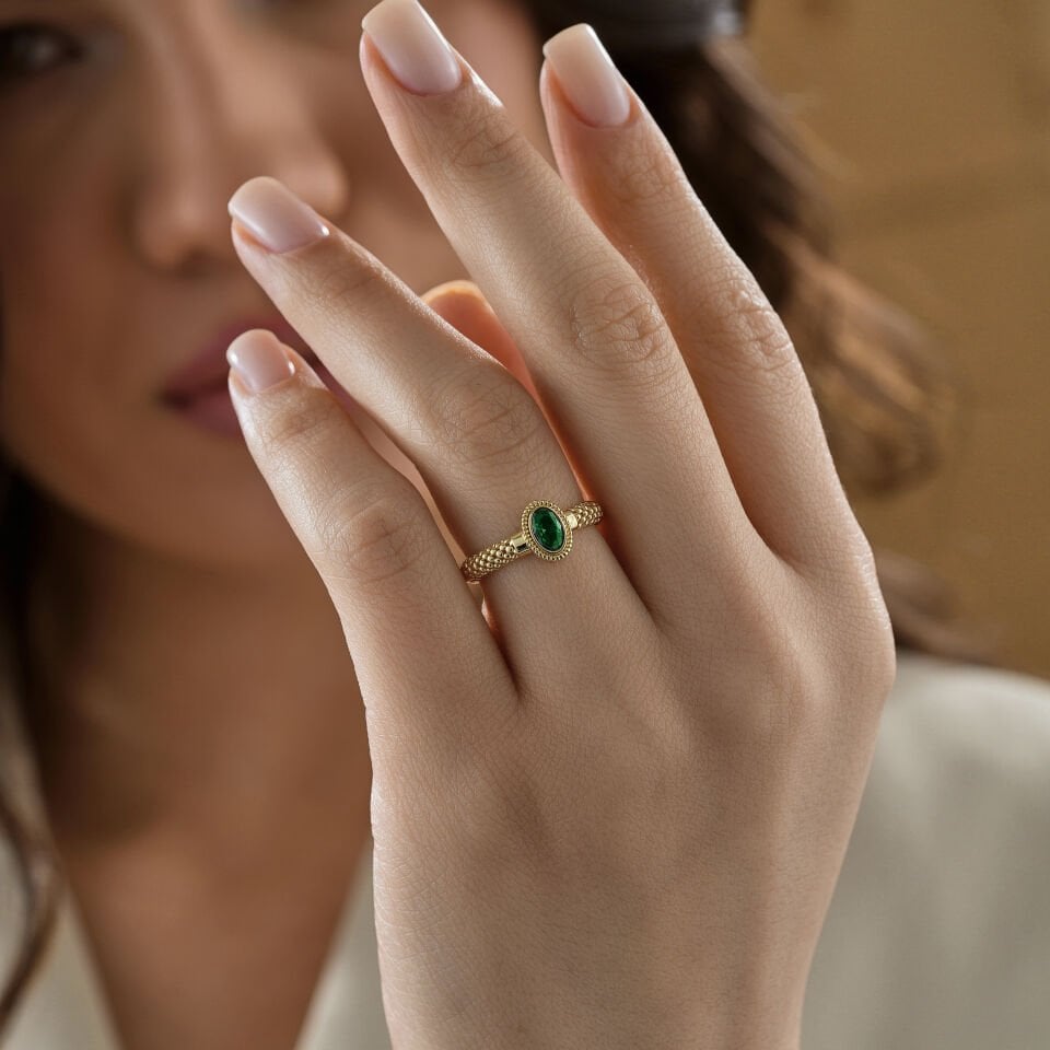 Taşlı Jessica Yüzük