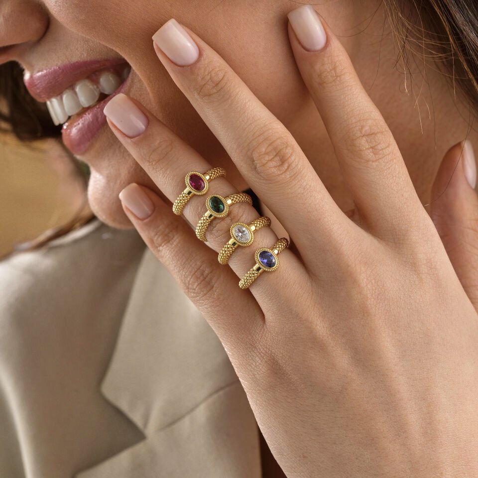 Taşlı Jessica Yüzük