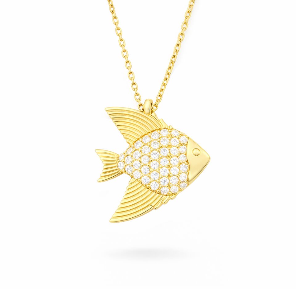 Balık Taşlı Kolye