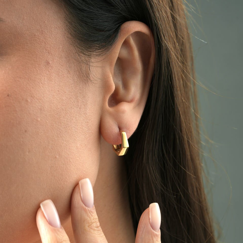 Mini Geometrik Küpe