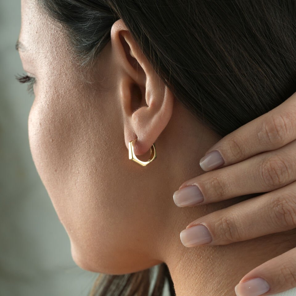 Mini Geometrik Küpe