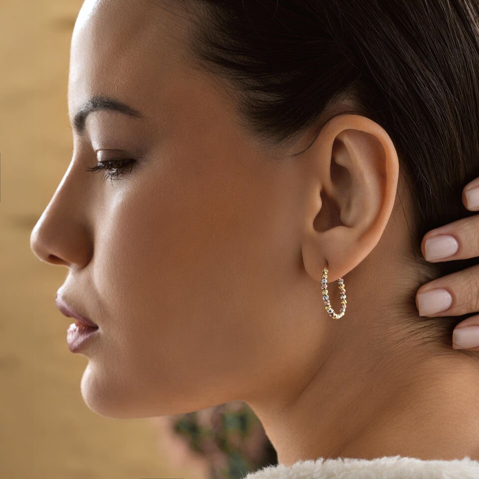 Renkli Dorica Halka Küpe