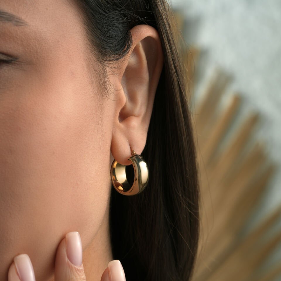 Kalın Alyans Model Küpe