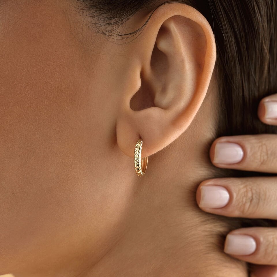 Desenli Minimal Küpe