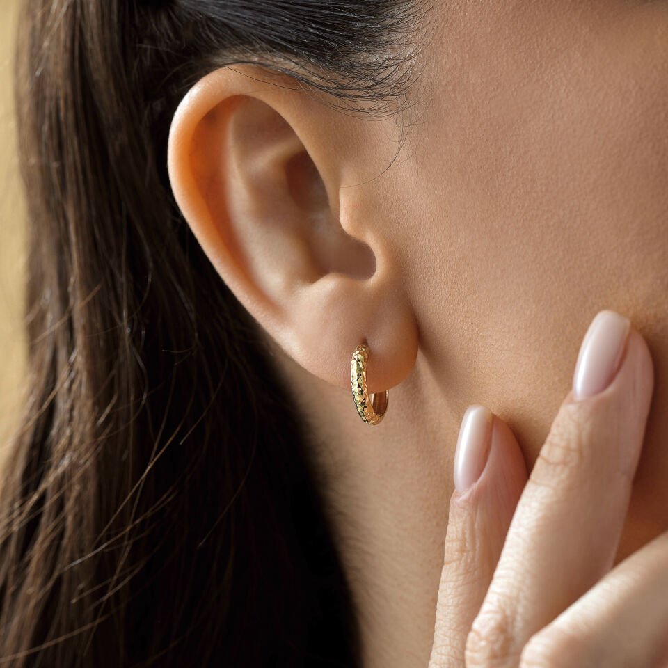 Desenli Minimal Küpe