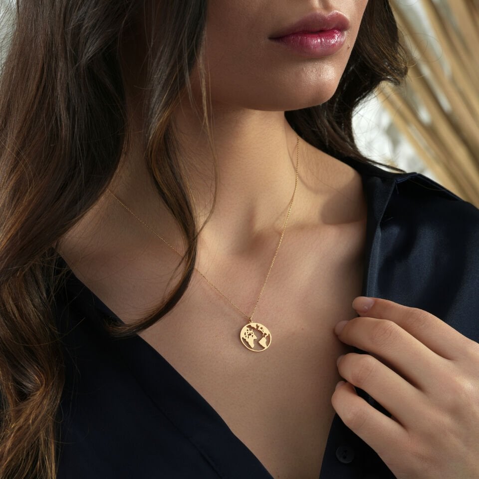 Dünya Mini Kolye