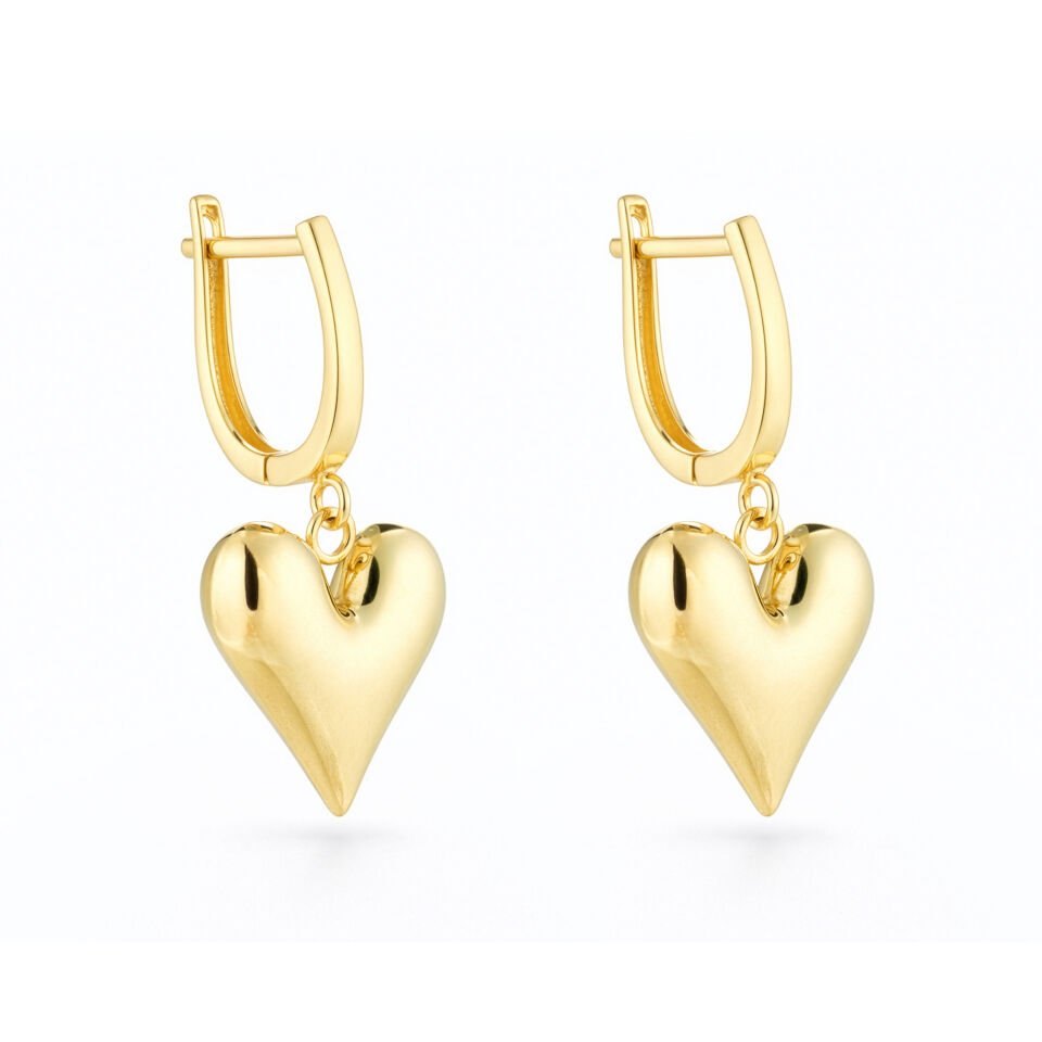 Kalp Sallantılı Küpe