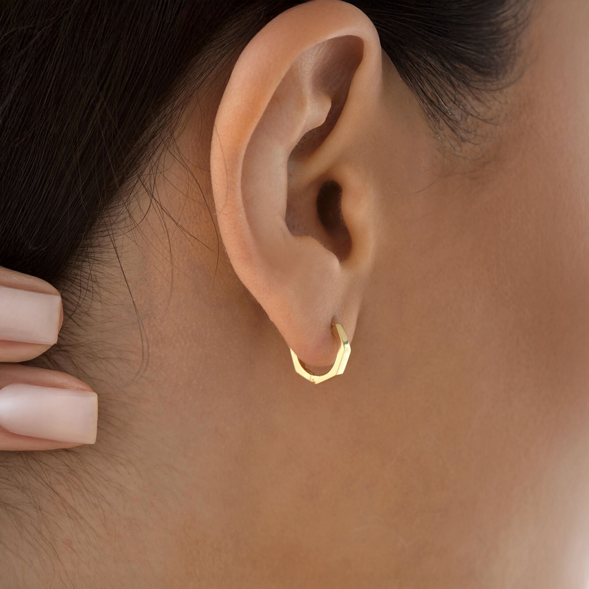 Small Köşeli Minimal Küpe