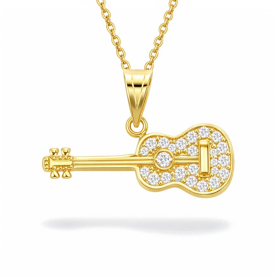 Gitar Taşlı Kolye