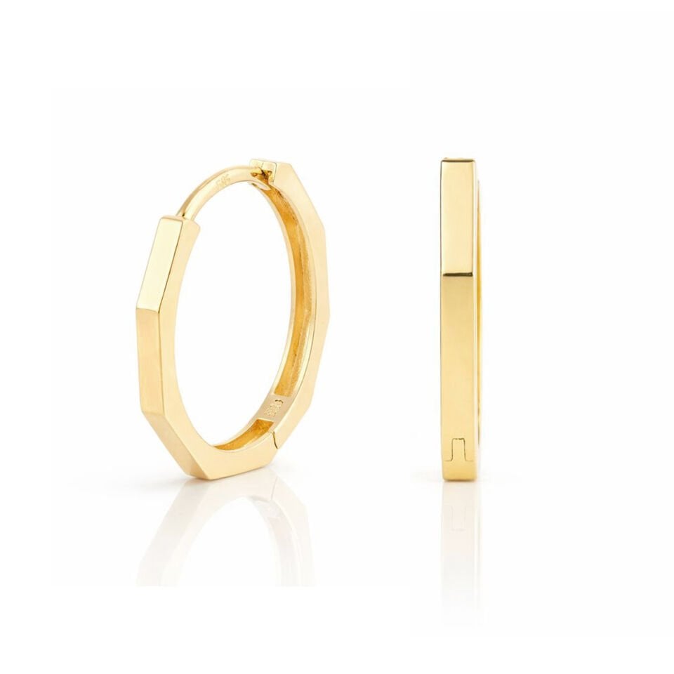 Large Köşeli Minimal Küpe