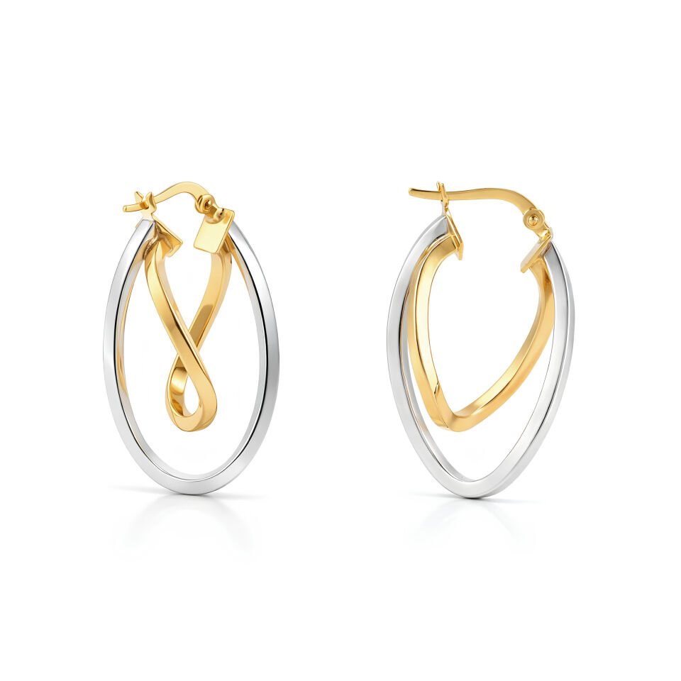 İki Renkli Fantezi Küpe