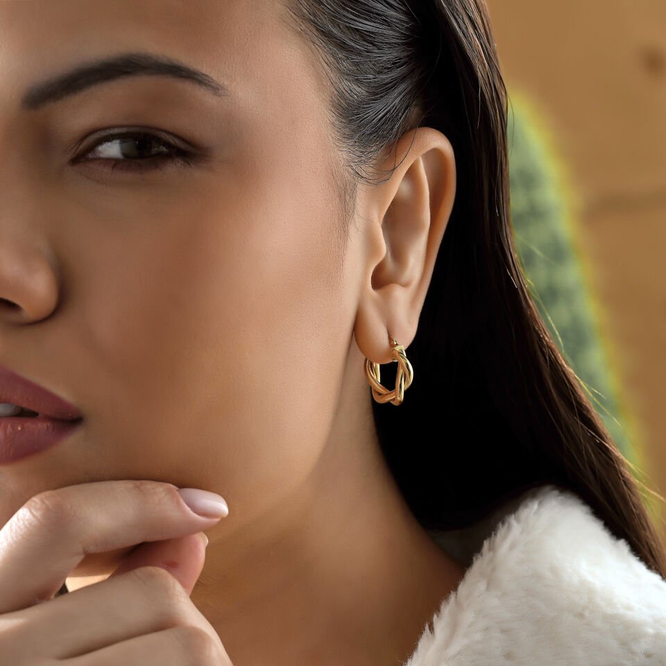 Small Kalın Burgu Küpe