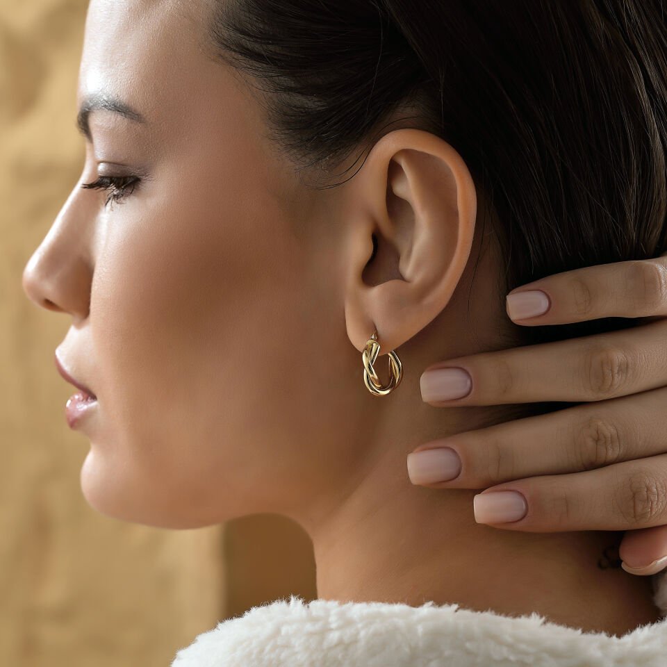 Small Kalın Burgu Küpe