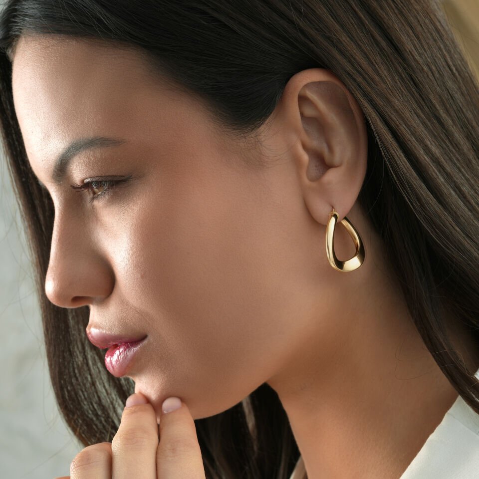 İtalyan Form Halka Küpe