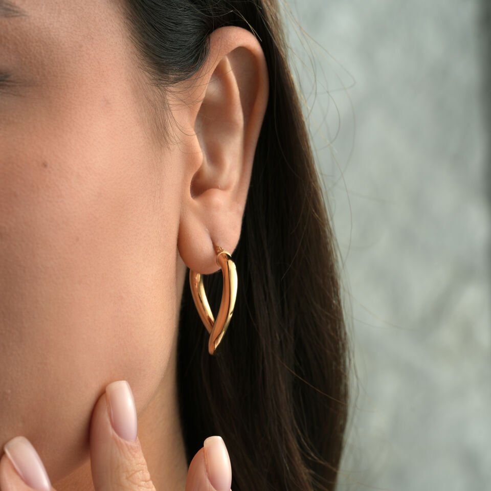 İtalyan Form Halka Küpe