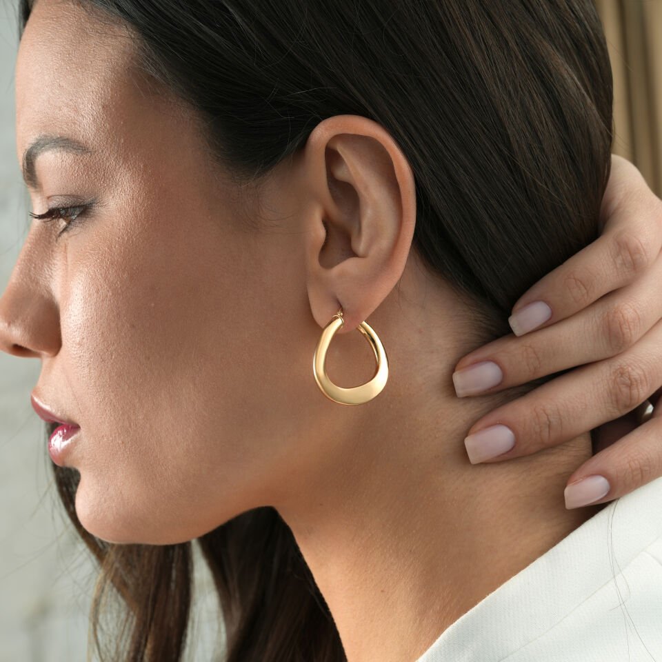 İtalyan Form Halka Küpe