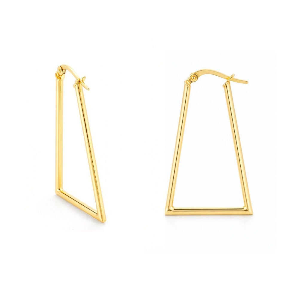 Üçgen Geometrik Küpe