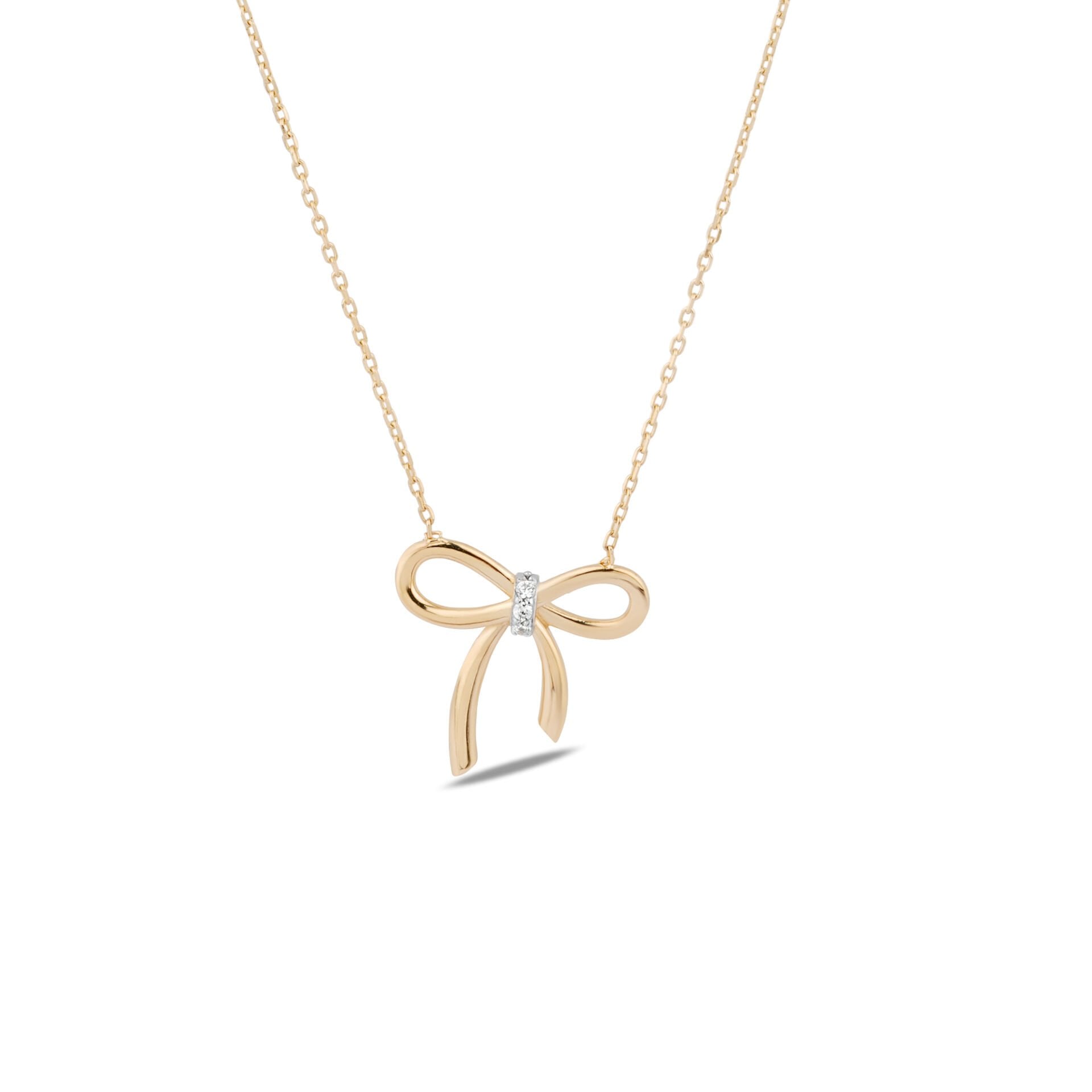 Taşlu Kurdele Minimal Kolye