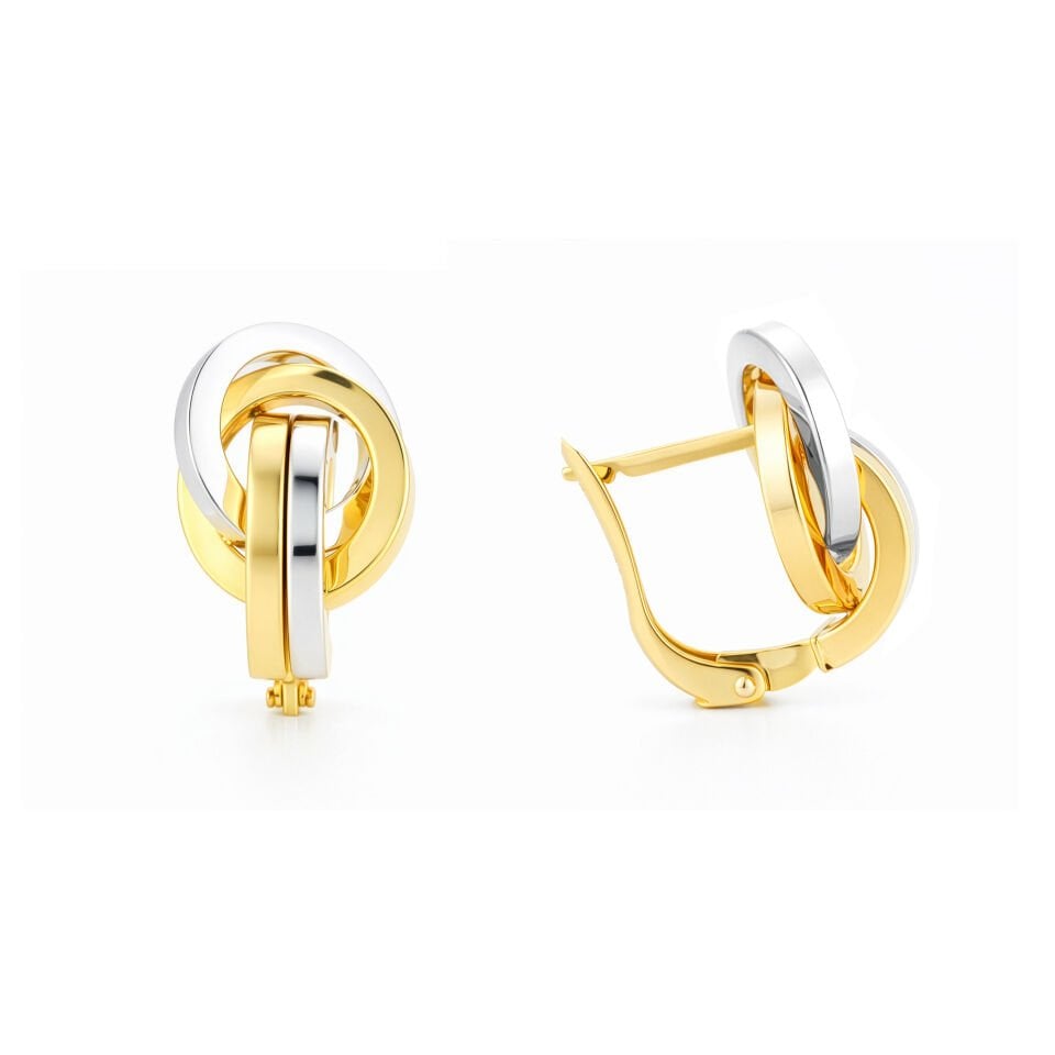 İki Renk Düğüm Küpe