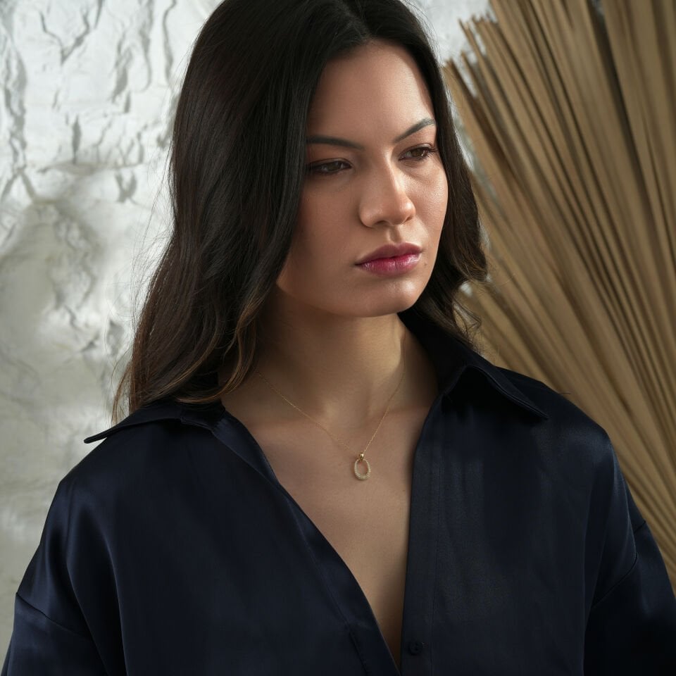 Taşlı Tasarım Kolye