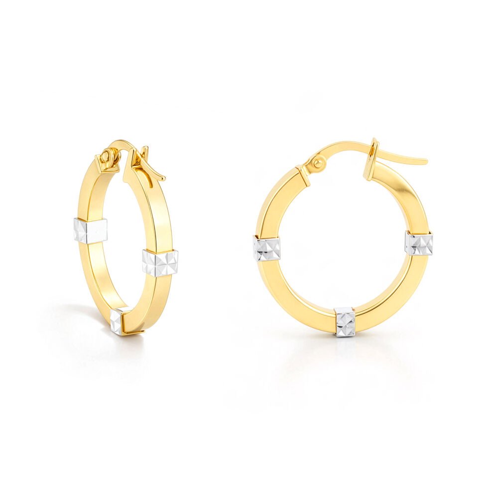 Işıltılı Halka Küpe