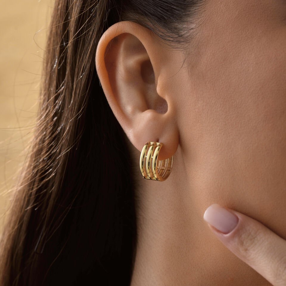 Üçlü Design Küpe