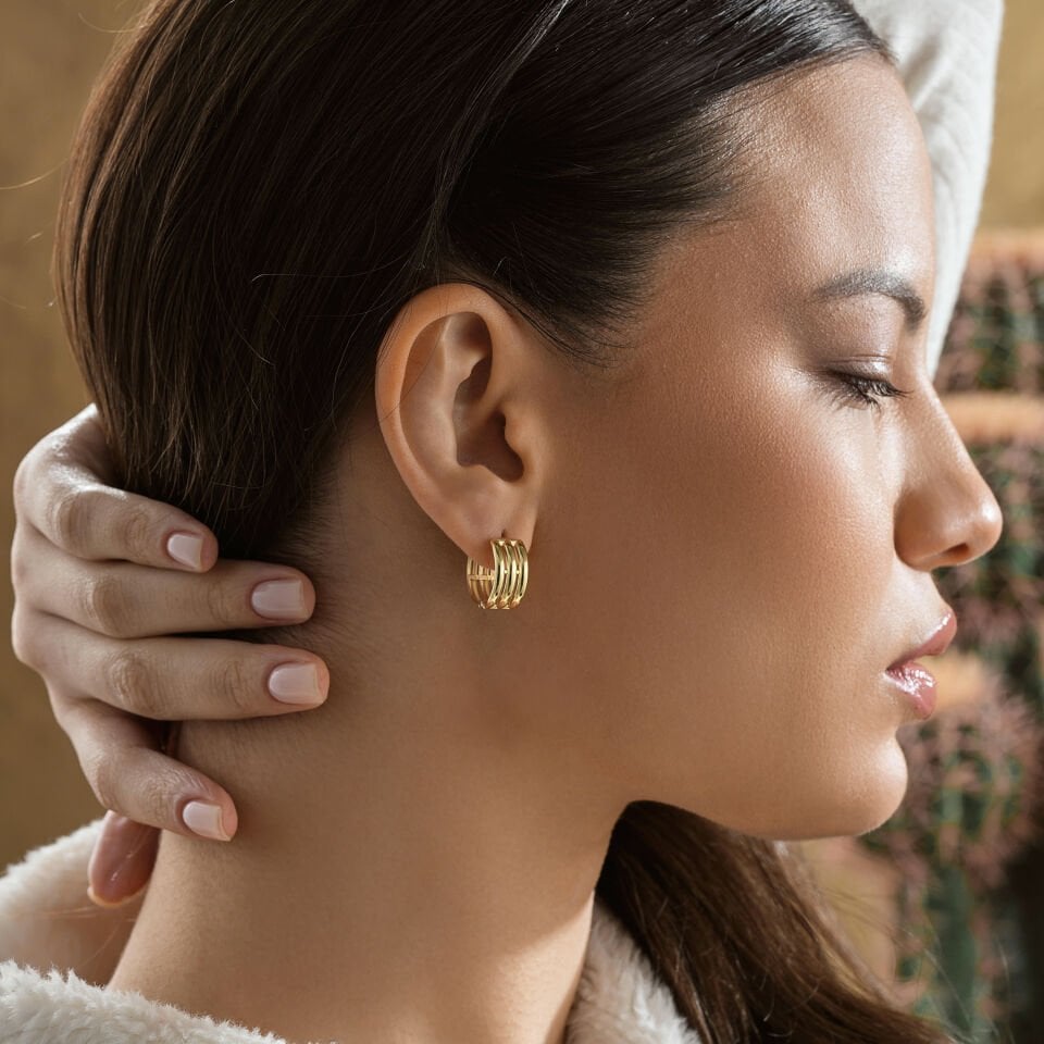 Üçlü Design Küpe