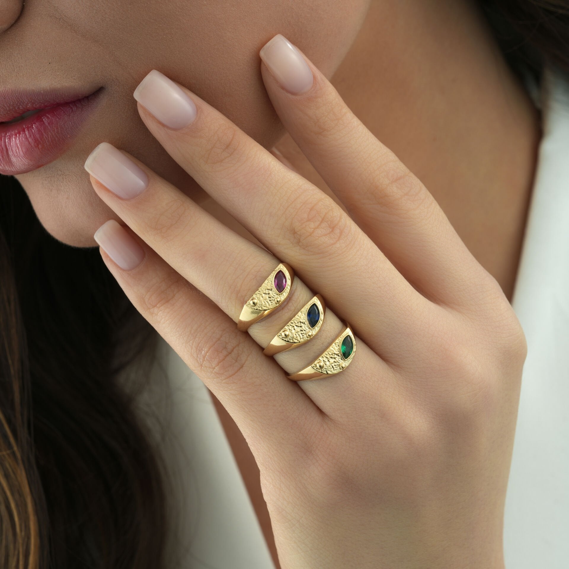 Renkli Otantik Yüzük