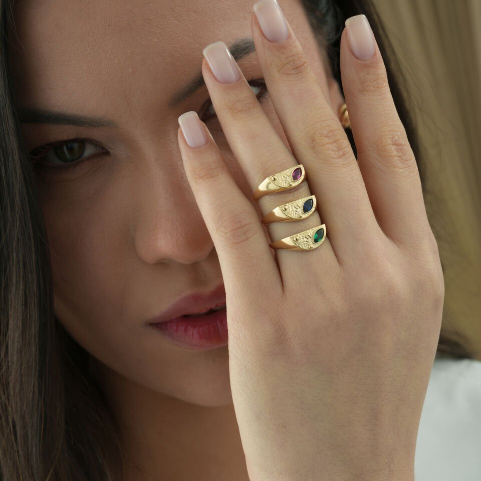 Renkli Otantik Yüzük