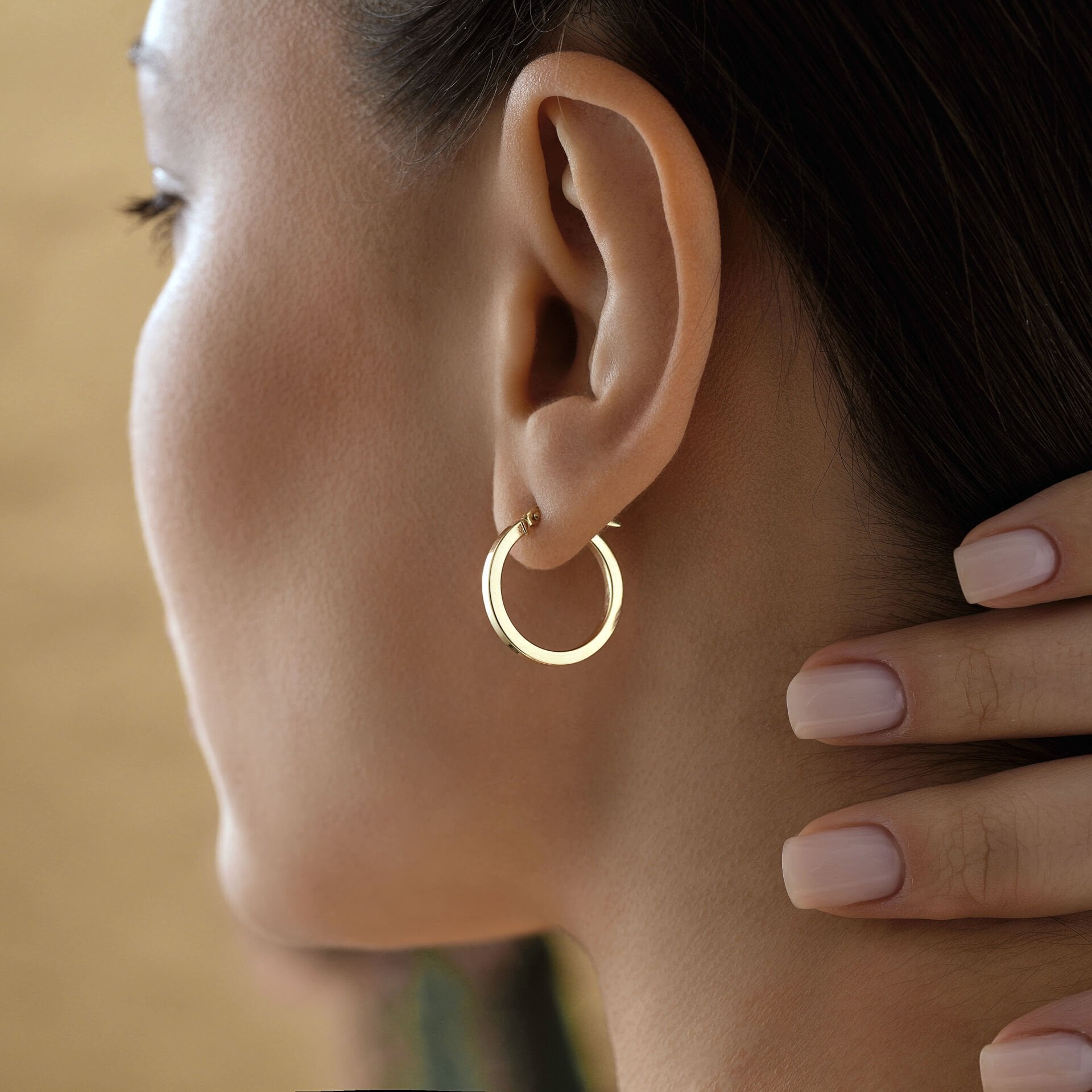 Medium Köşeli Küpe