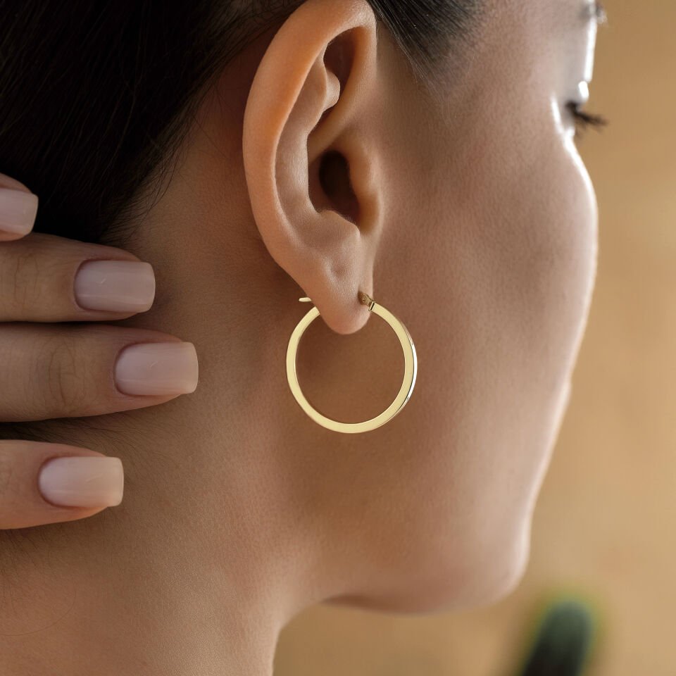 Large Köşeli Küpe