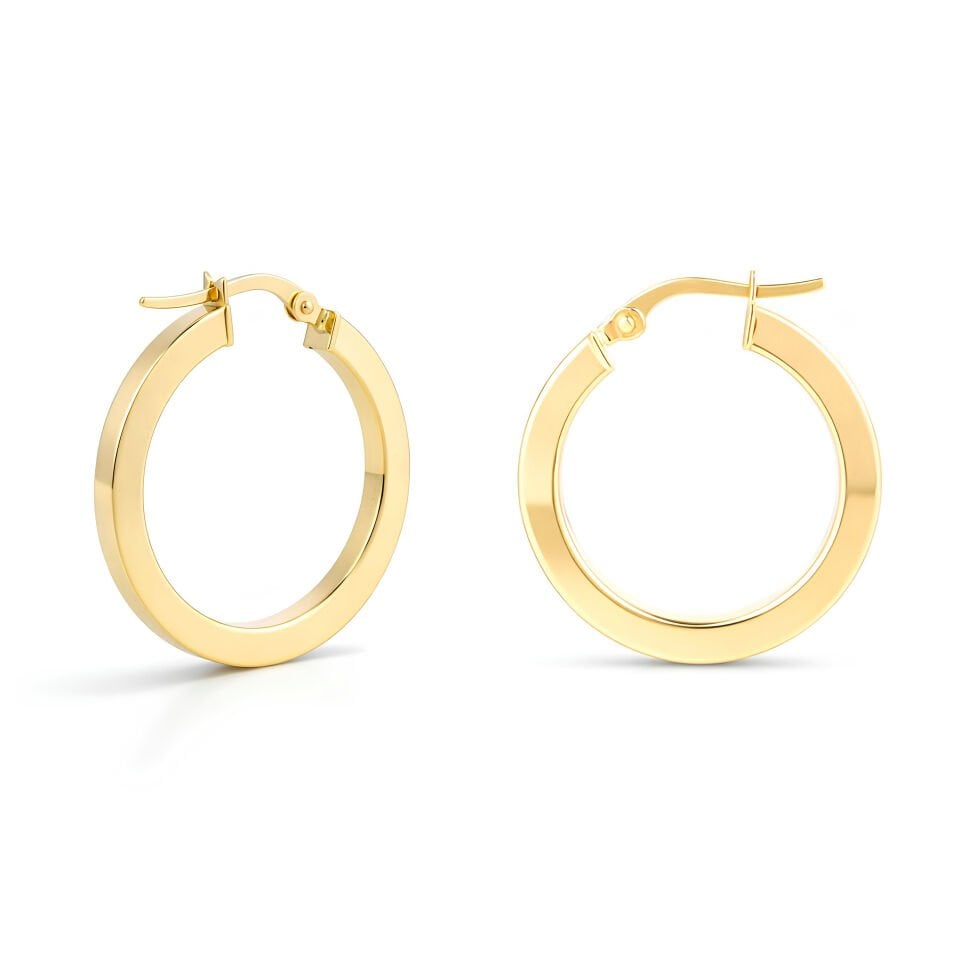 Medium Köşeli Küpe