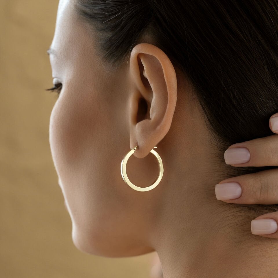 Large Köşeli Küpe