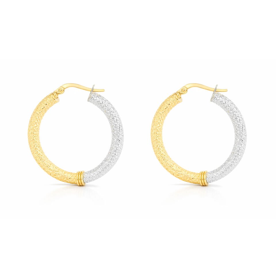 İki Renkli Simli Küpe