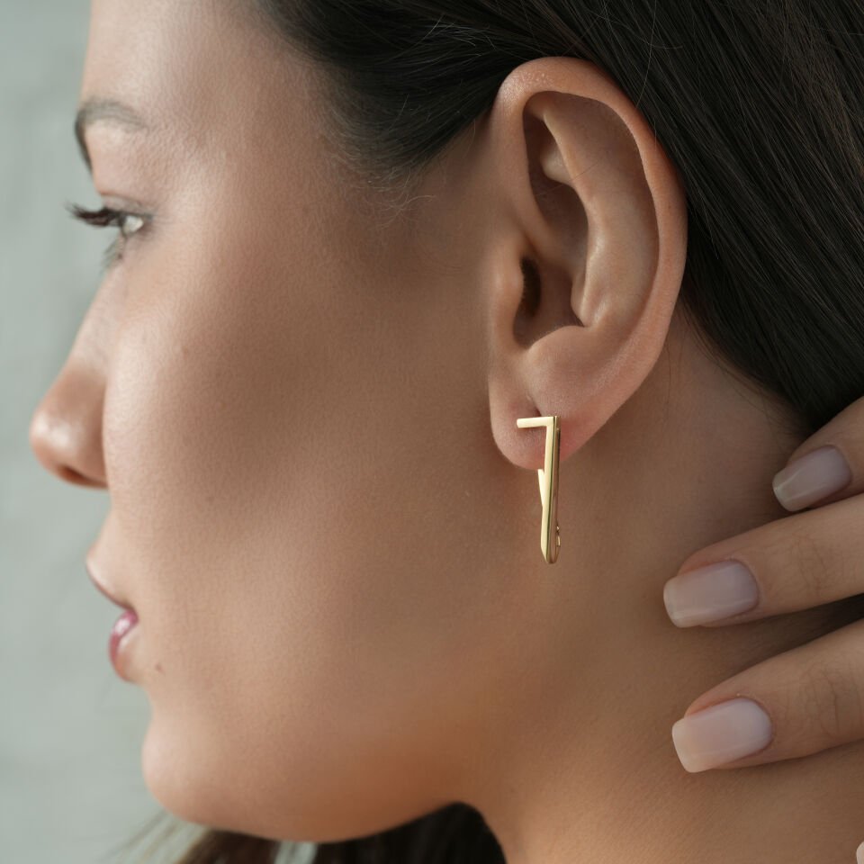 Üçgen Tasarım Küpe