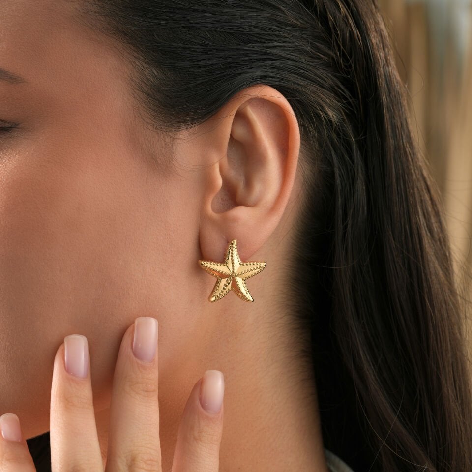 Deniz Yıldızı Küpe