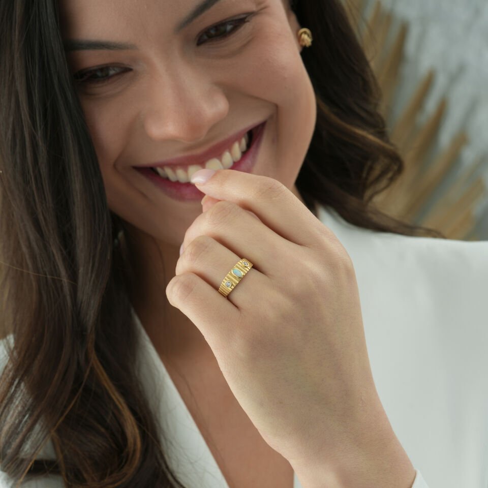 Opal Otantik Yüzük