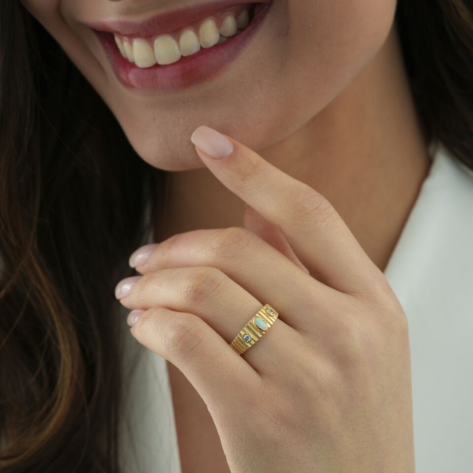 Opal Otantik Yüzük